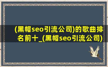 (黑帽seo引流公司)的歌曲排名前十_(黑帽seo引流公司)的歌曲排名前十名华语