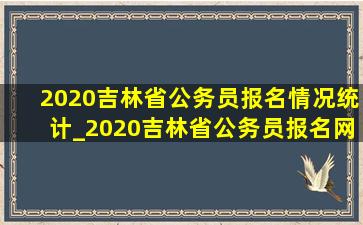 2020吉林省公务员报名情况统计_2020吉林省公务员报名网址