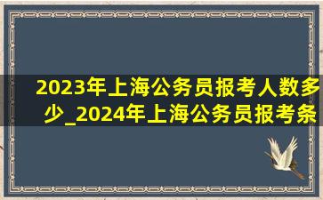 2023年上海公务员报考人数多少_2024年上海公务员报考条件
