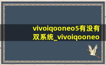 vivoiqooneo5有没有双系统_vivoiqooneo5有没有双扬声器