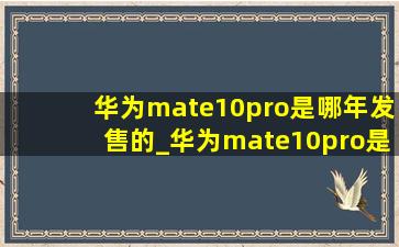 华为mate10pro是哪年发售的_华为mate10pro是哪年生产的