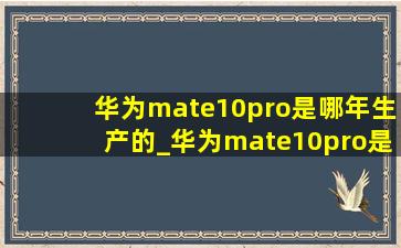 华为mate10pro是哪年生产的_华为mate10pro是哪年发售的