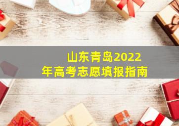 山东青岛2022年高考志愿填报指南