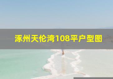 涿州天伦湾108平户型图