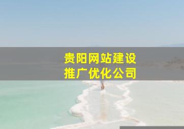 贵阳网站建设推广优化公司
