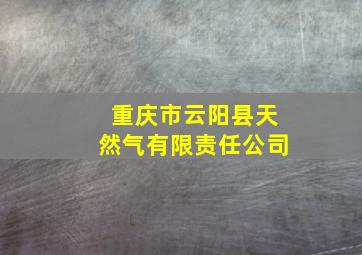 重庆市云阳县天然气有限责任公司
