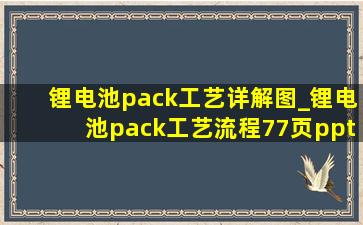 锂电池pack工艺详解图_锂电池pack工艺流程77页ppt